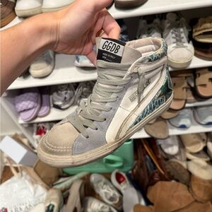 Golden Goose High-Tops with blue and Gray Details